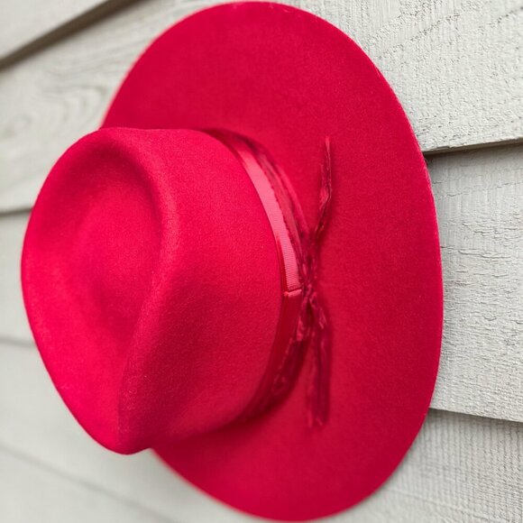 Grand Central Custom Red Felt Wide Brim Western Hat 7 1/4 main image 10